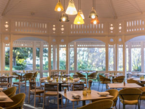 The beautiful interior at Botanic Gardens Restaurant in Adelaide, South Australia