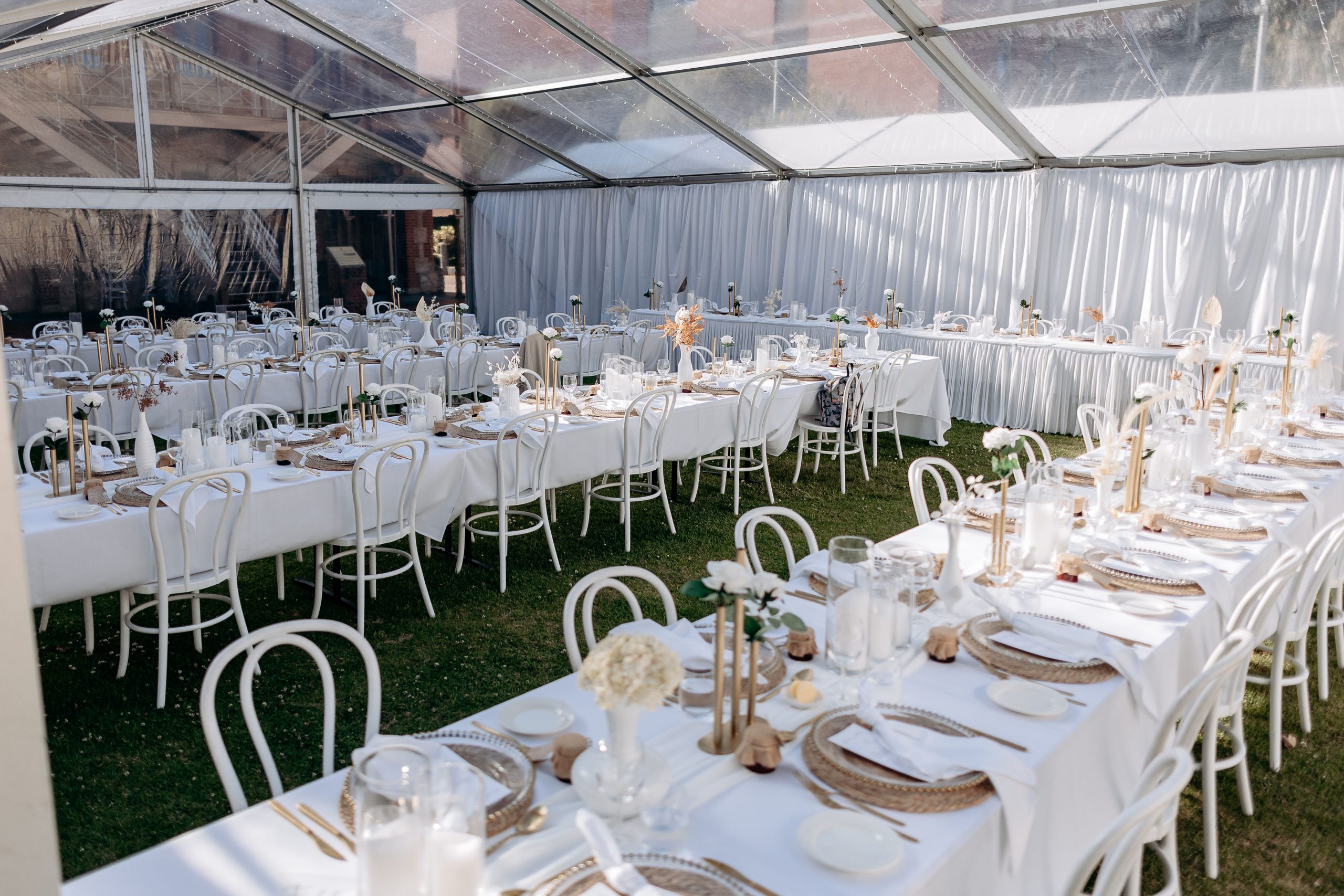 Wedding table setup