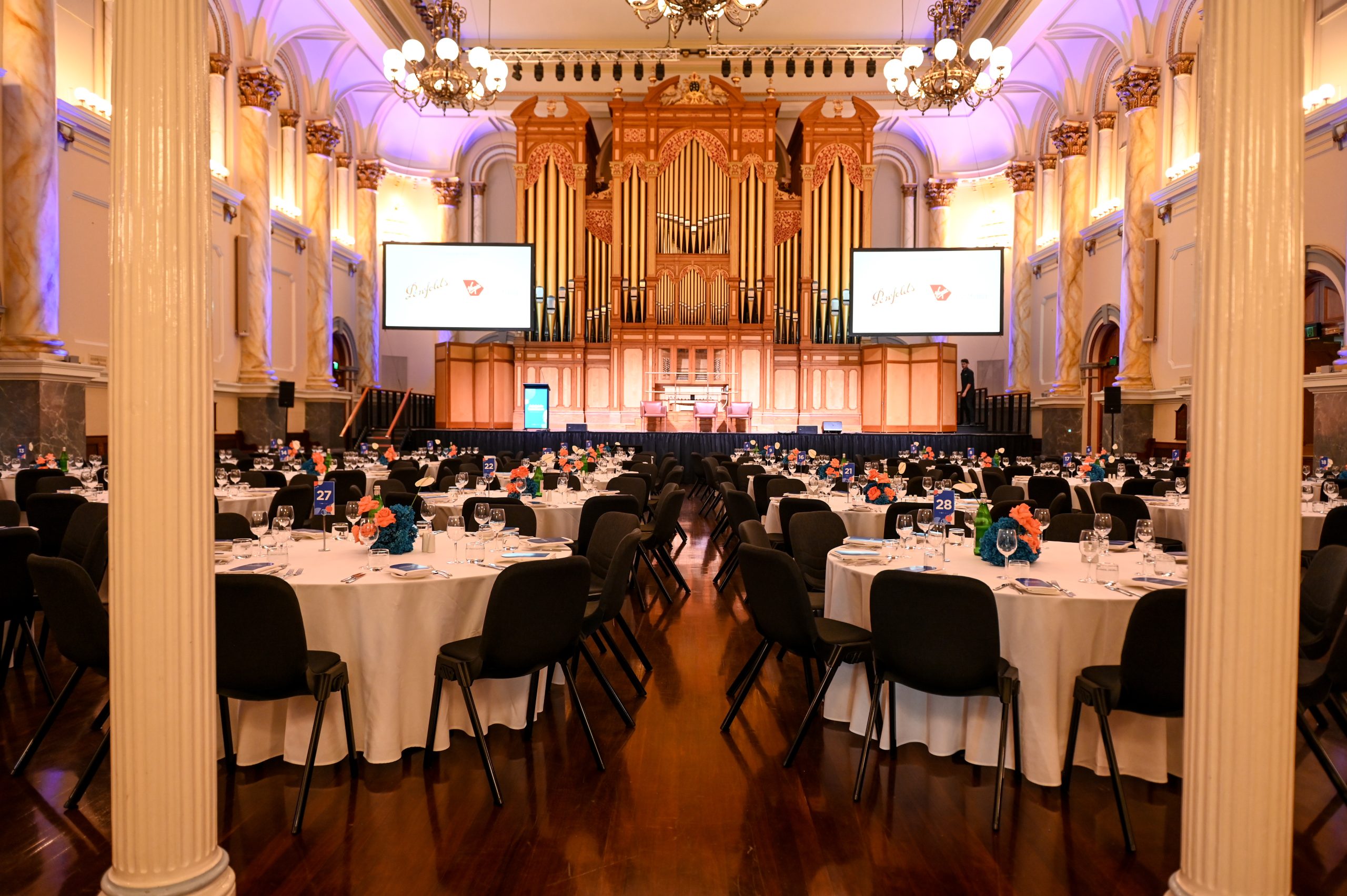 Main hall event setup