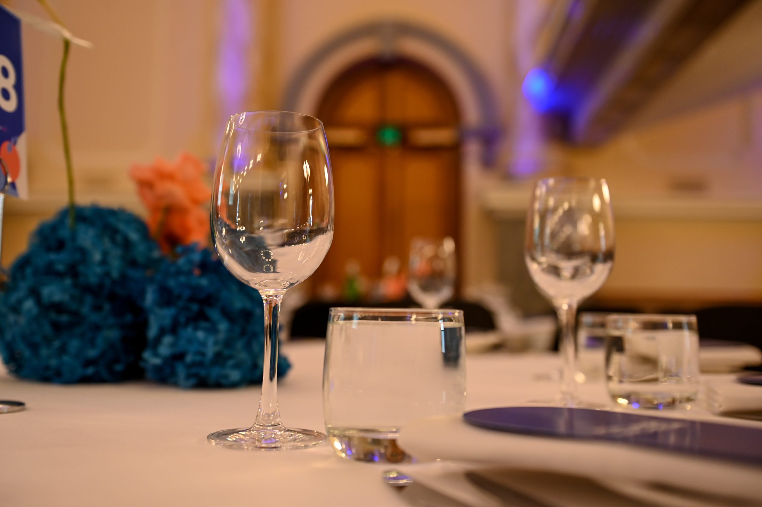 Table setup - Adelaide Town Hall